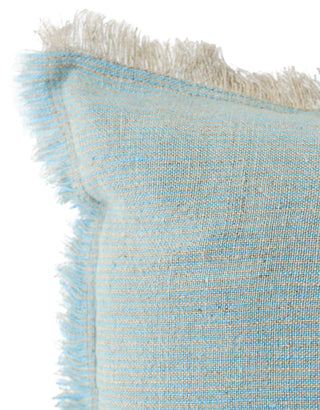 Blue + Beige Cross-dye So Soft Linen Pillow