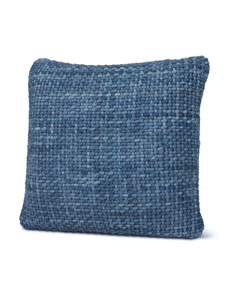 Handwoven Luxe Indigo Pillow 20X20