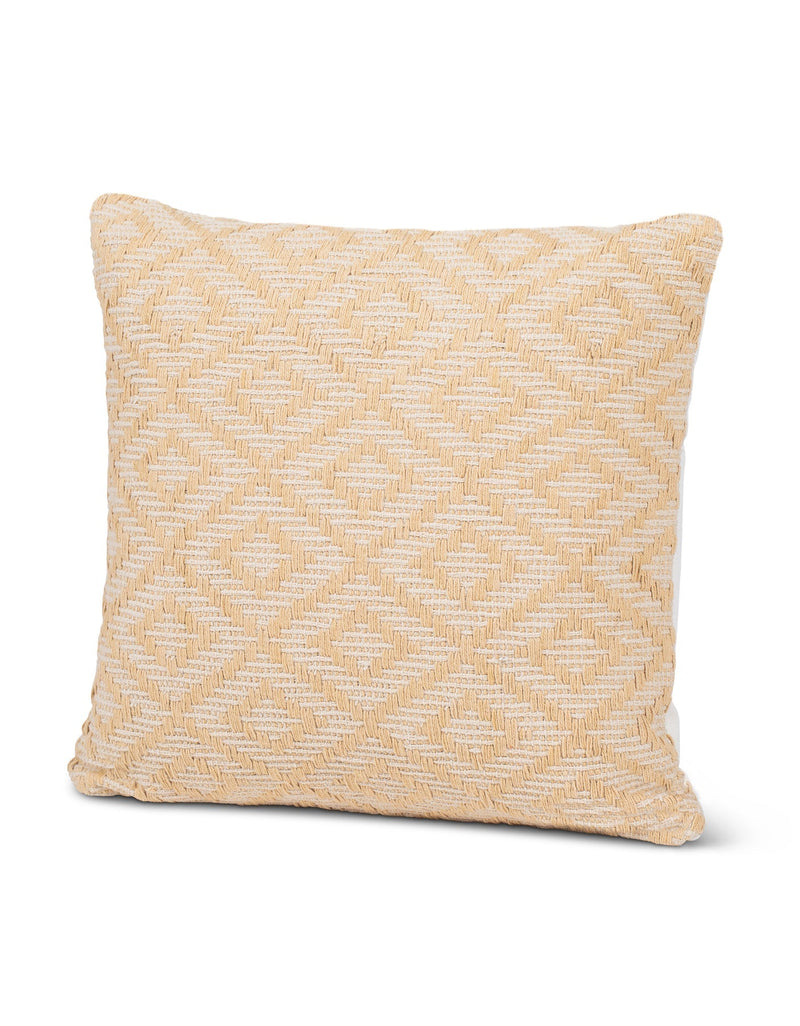 Handwoven Yellow Diamond Pillow 20X20