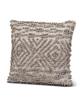 Handwoven Mocha Pattern Pillow 20X20