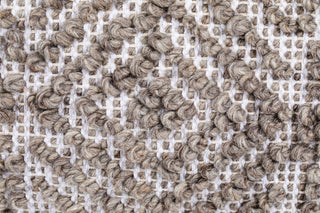Handwoven Mocha Pattern Pillow 14x40