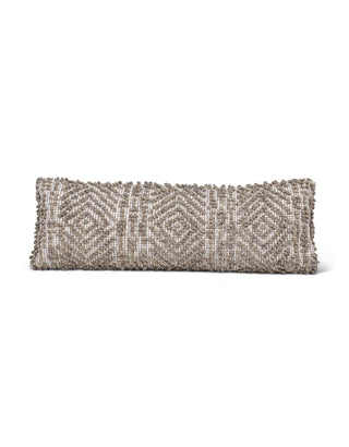 Handwoven Mocha Pattern Pillow 14x40