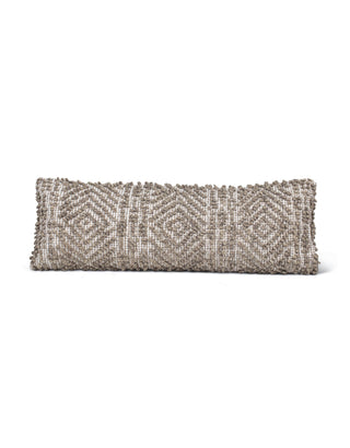 Handwoven Mocha Pattern Pillow 14x40