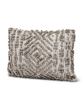 Handwoven Mocha Pattern Pillow 14X20
