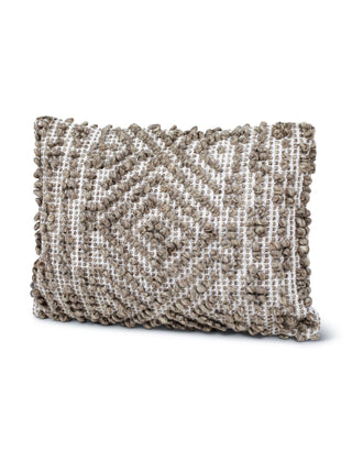 Handwoven Mocha Pattern Pillow 14X20