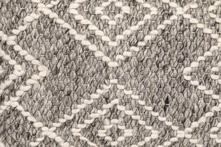 Handwoven Grey Diamond Pillow 14X20