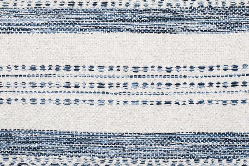Handwoven Indigo Striped Pillow 14X20