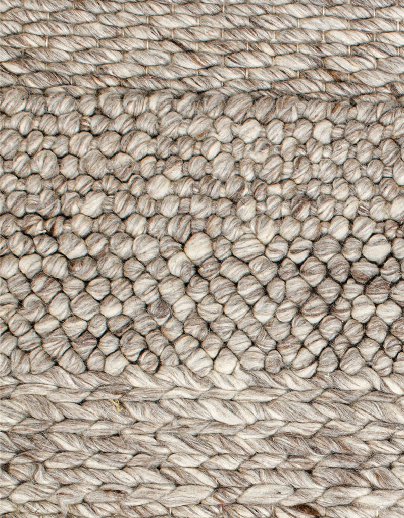 Handwoven Textured Taupe Pillow 14X20