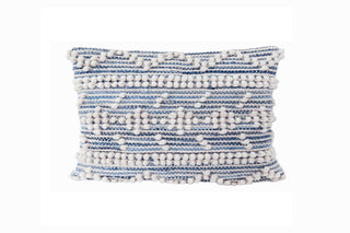 Handwoven Recycled Denim Pillow 14X20