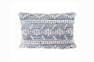 Handwoven Recycled Denim Pillow 14X20