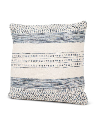 Handwoven Indigo Striped Pillow 20X20