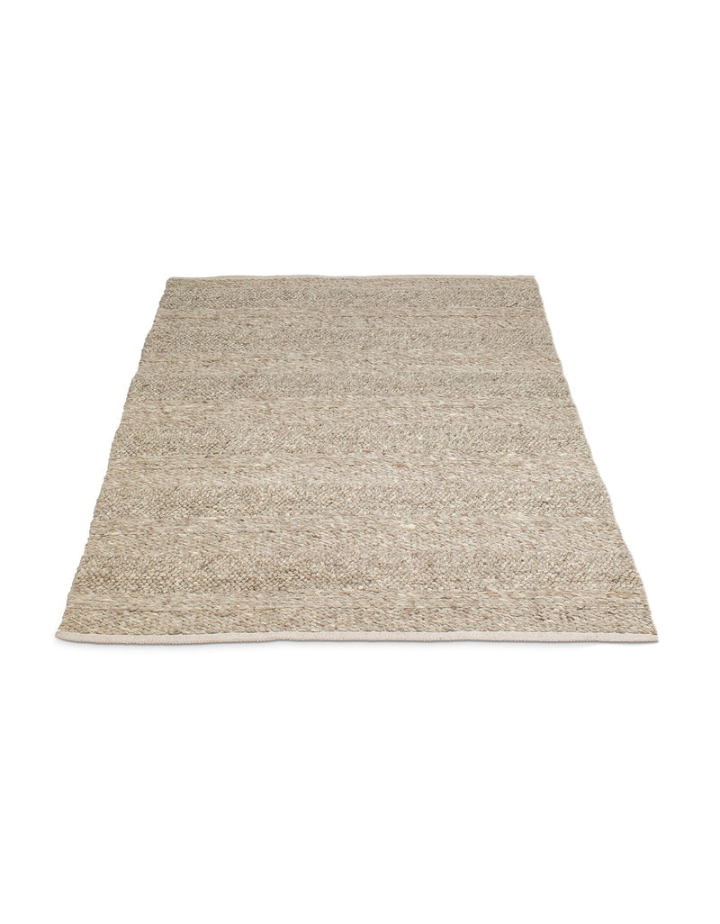 Handwoven Textured Taupe Rug 5x8
