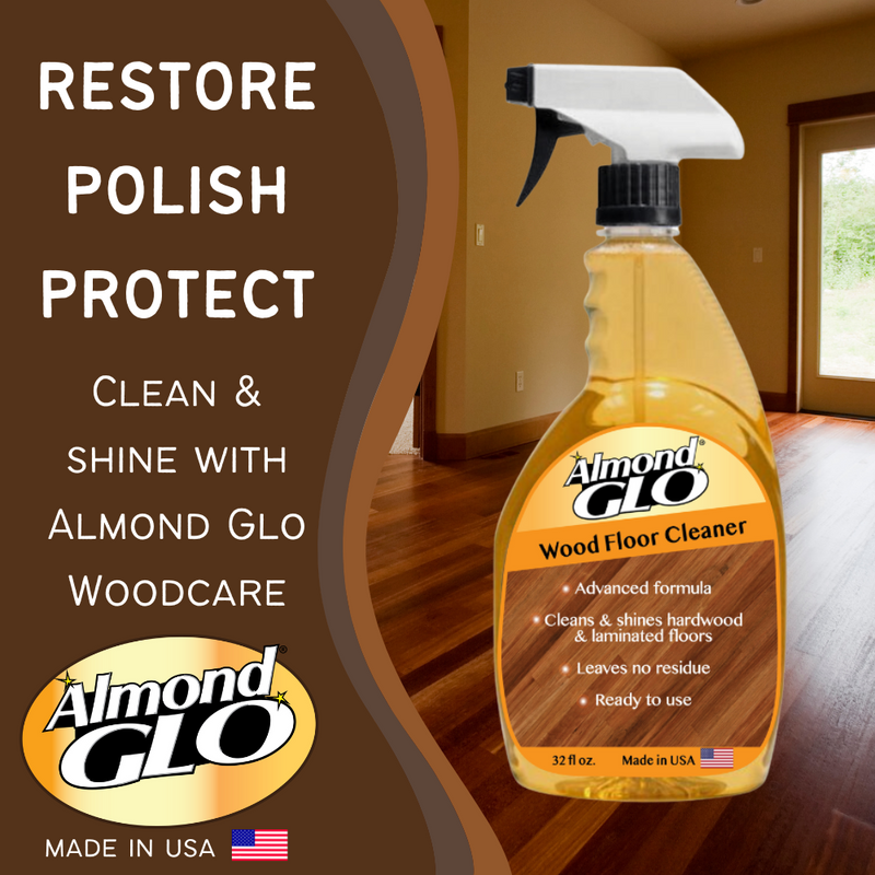 Almond Glo 2 Pack Wood Floor Cleaner, 32 oz