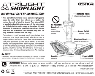 STKR TRiLIGHT ShopLight