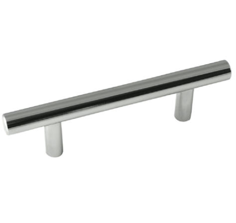 Laurey 3" Melrose T- Bar Pull in Polished Chrome - Pack of 5