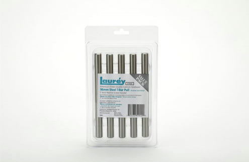 Laurey 96mm Steel T-Bar Pull - 5 pc Value Pack