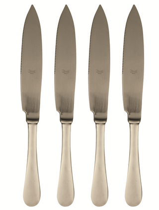 AMERICAN STEAK KNIFE SET OF 4 ICE CHAMPAGNE