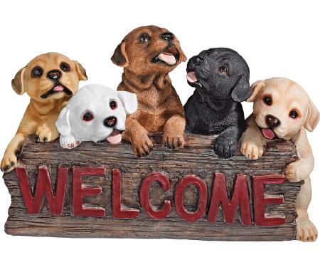 The Puppy Parade Dog Welcome Sign