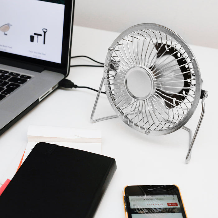 Usb Desk Fan - Silver
