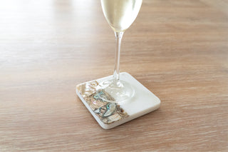 Mother of Pearl Shell Coasters - Set of 4