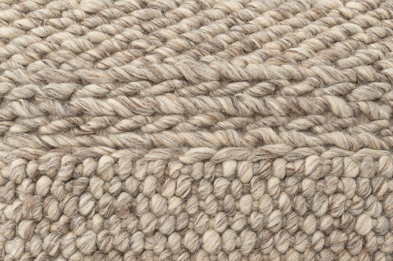 Handwoven Textured Taupe Pillow 14" x 40"