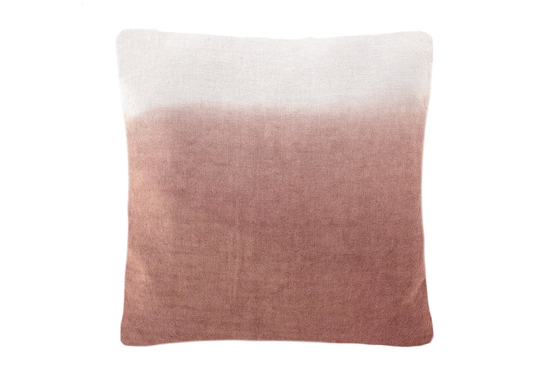 Terracotta Ombre Down 20x20 Linen Pillow