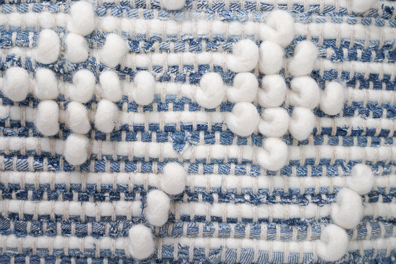Recycled Indigo Denim Handwoven Bench