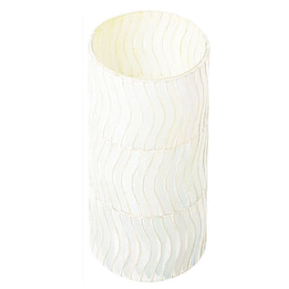 Wavy Pearl Mosaic Votive + Vase