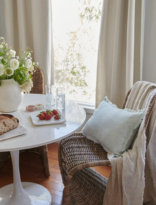 Light Blue So Soft Linen Pillow ()