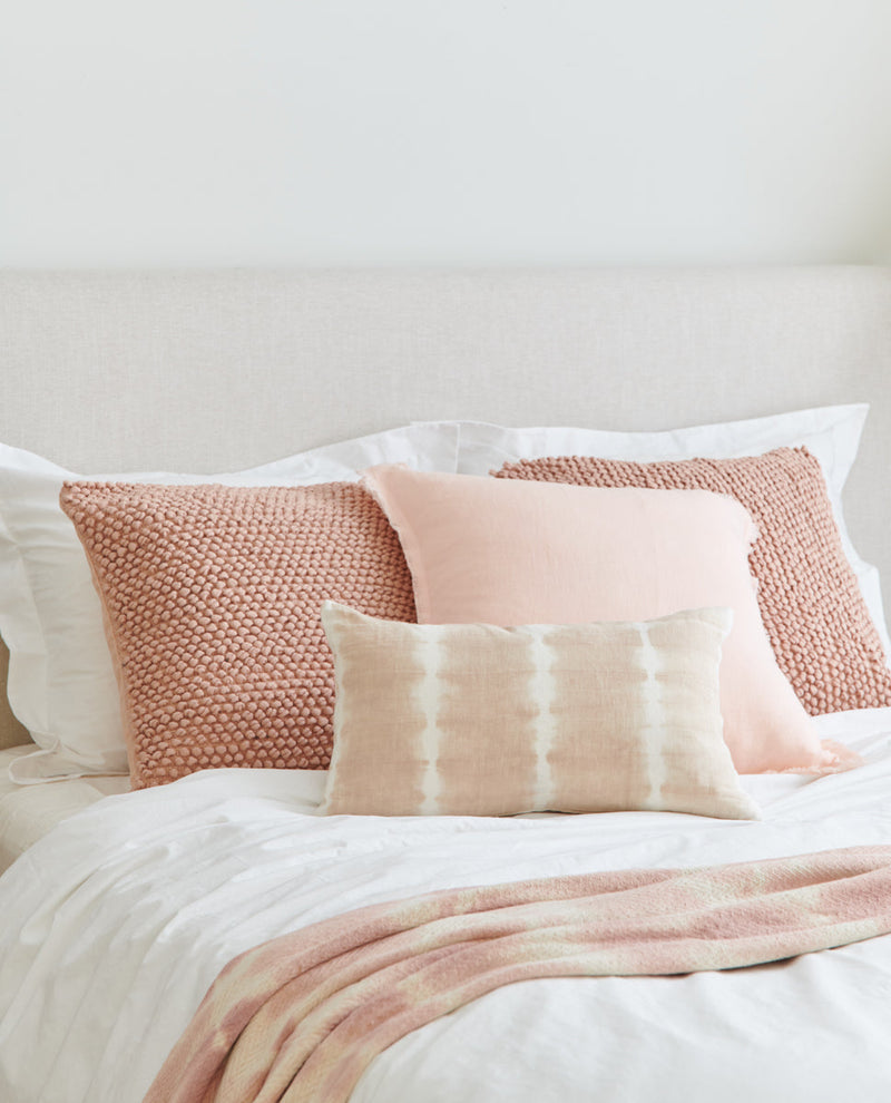Pink Tie Dye Linen Pillow
