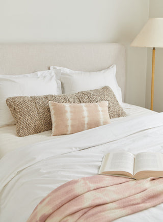 Pink Tie Dye Linen Pillow