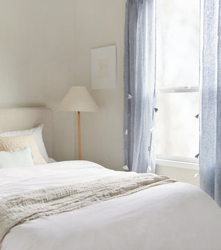 Crinkled Double Weave Linen Throw