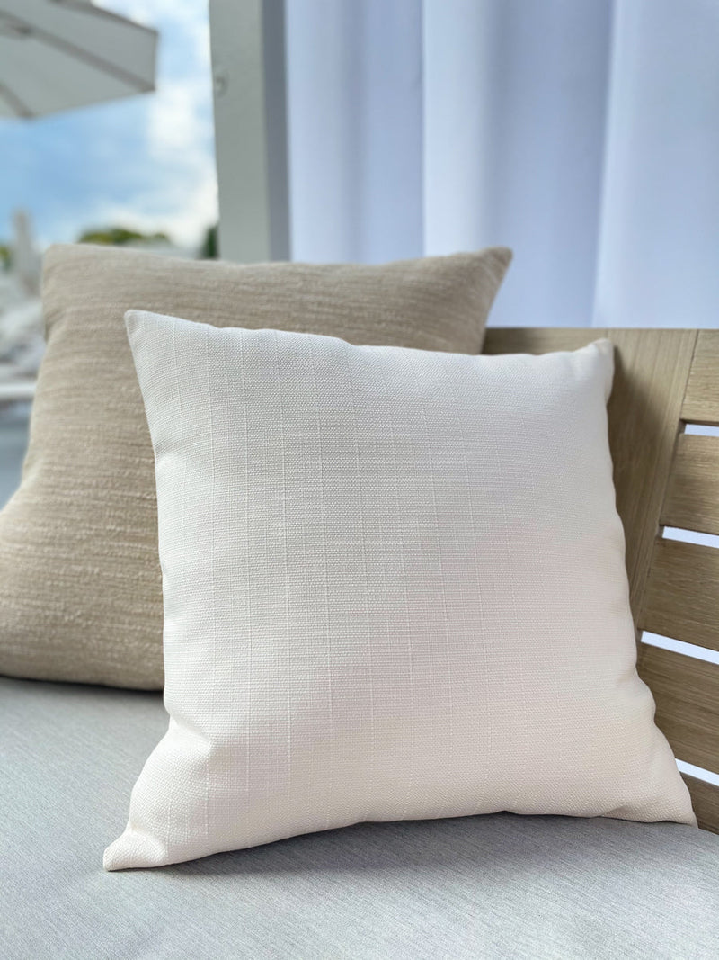 Summer Classic 24x24 White Outdoor Pillow
