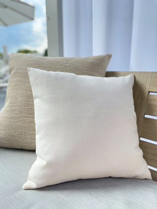 Summer Classic 20x20 White Outdoor Pillow