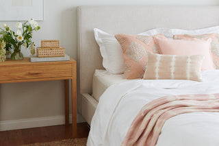Pink Tie Dye Linen Pillow