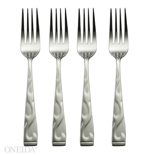 Oneida Tuscany Everyday Flatware Dinner Forks, Set of 4