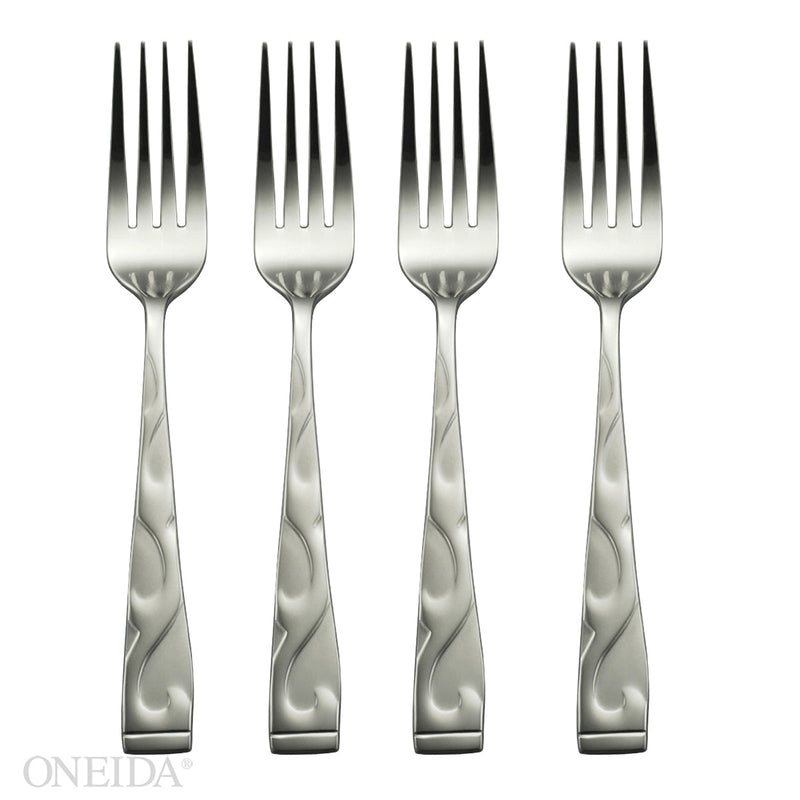 Oneida Tuscany Everyday Flatware Dinner Forks, Set of 4