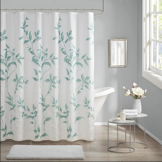 Madison Park Seafoam Shower Curtain 72"W x 72"L