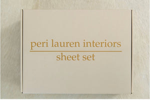 peri lauren interiors 300TC Cotton Sateen Sheet Set