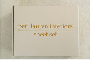 peri lauren interiors Organic Bamboo Cotton Sheet Set