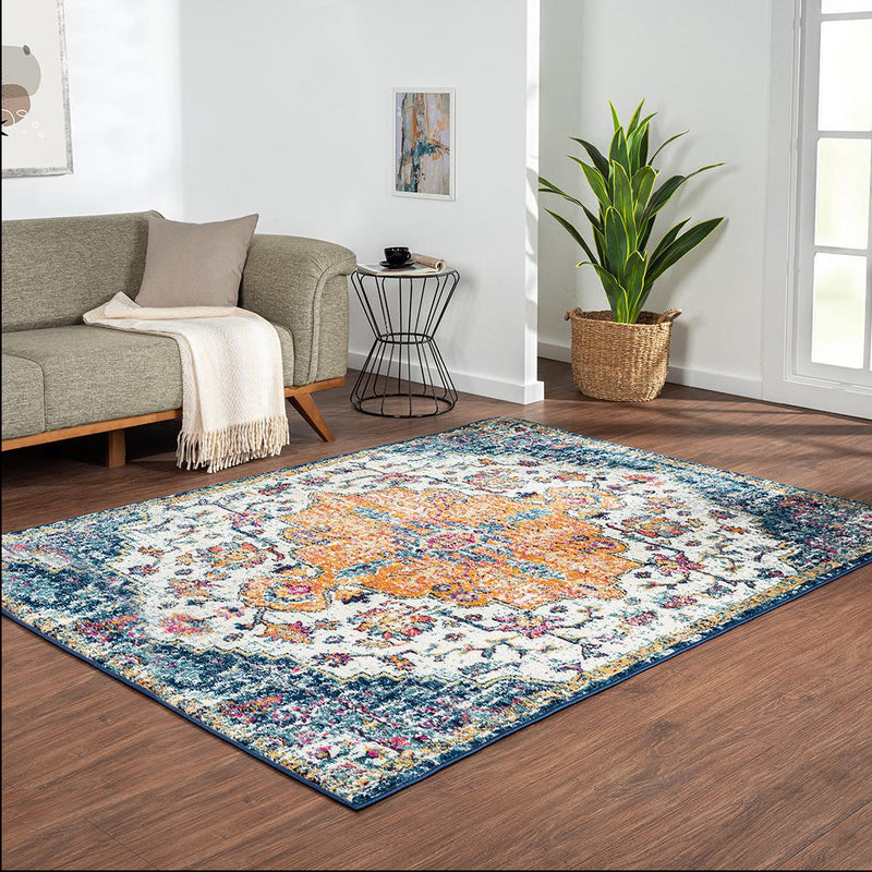 Home Outfitters Multi Boho Medallion Woven Area Rug 5x7&