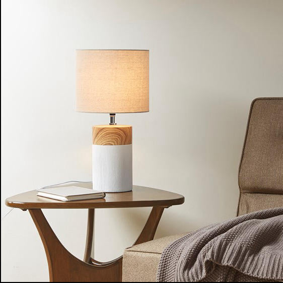 Home Outfitters White Table Lamp , Great for Bedroom, Living Room, Modern/Contemporary