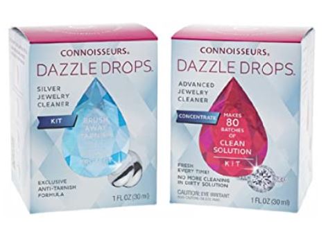 Connoisseurs Dazzle Drops Advanced & Silver Jewelry Cleansing Kit