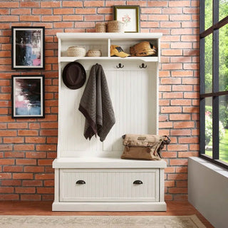 Seaside Hall Tree - Distressed White