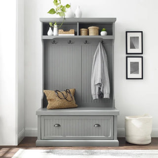 Seaside Hall Tree, Distressed Gray