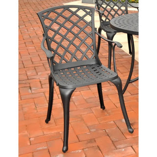 Crosley Furniture Sedona 2Pc High Back Arm Chair Set Black