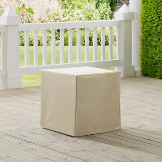 Crosley Furniture Heavy-Gauge Reinforced Vinyl Outdoor End Table Cover, Tan