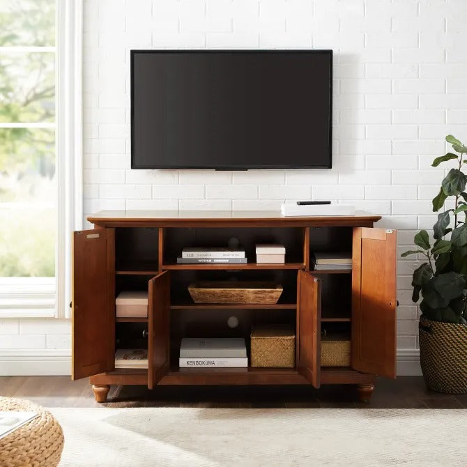 Crosley Furniture LaFayette 48-inch TV Stand - Classic Cherry
