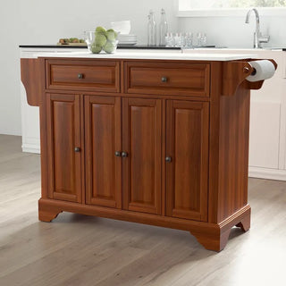 Lafayette Granite Top Island/Cart in Cherry Color