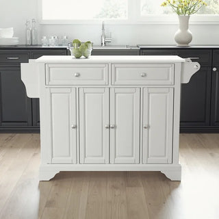 Lafayette Granite Top Island/Cart in White Color